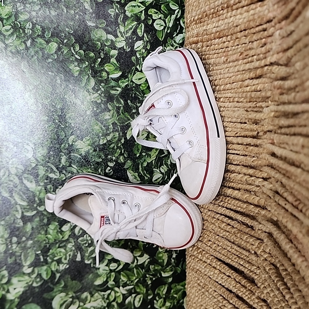 Converse classic low top white toddler 10